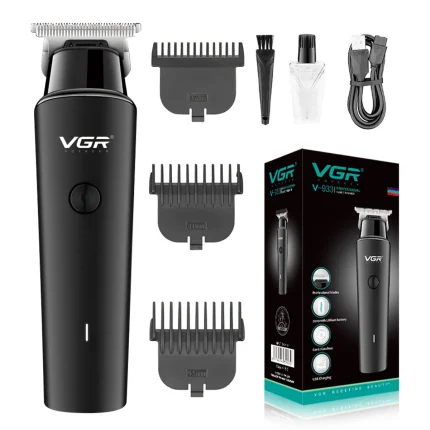 VGR V-937 Professional Hair Trimmer with LCD Display, Durable Men Grooming Clippers, 8-Hour Runtime, Single Pack